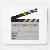 Clapboard movie filmmaker slate mousepads