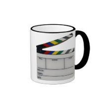 Clapboard movie filmmaker slate mugs
