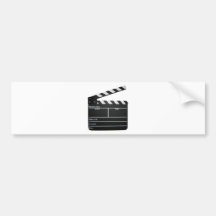 Clapboard movie slate clapper film bumper stickers