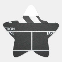 Clapboard movie slate clapper film sticker