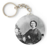 Clara Barton Portrait ~ Vintage 1866 Photo Key Chain
