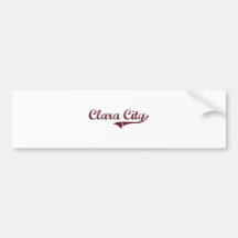 Clara City Minnesota Classic Design Bumper Sticker