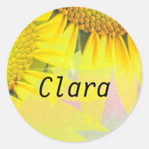 Clara Round Stickers