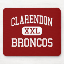 Clarendon - Broncos - High - Clarendon Texas Mouse Pads