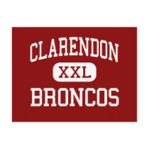 Clarendon - Broncos - High - Clarendon Texas Post Cards