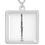 Clarinet "Drawing" Necklace