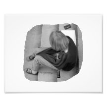 Clarinet Girl Player Steps with Tuner and Music Photo