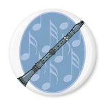 clarinet music note design magnets