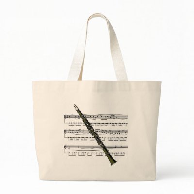Clarinet musical 09 B Canvas Bag by Chidonia