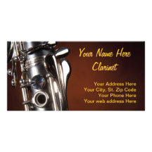 Clarinet photo card