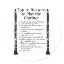 Clarinet Top 10 Sticker