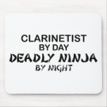 Clarinetist Deadly Ninja by Night Mouse Pad