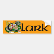 Clark Celtic Dragon Bumper Sticker