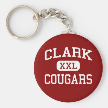 Clark - Cougars - Clark High School - Plano Texas Keychain