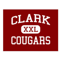 Clark - Cougars - Clark High School - Plano Texas Post Card