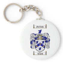 CLARK FAMILY CREST -  CLARK COAT OF ARMS KEYCHAIN