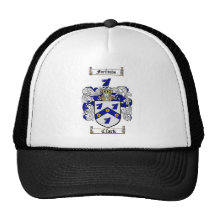 CLARK FAMILY CREST -  CLARK COAT OF ARMS MESH HATS