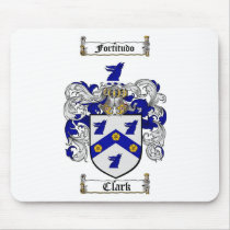 CLARK FAMILY CREST -  CLARK COAT OF ARMS MOUSE PADS