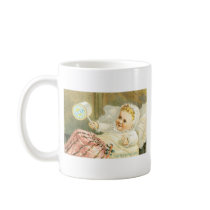 Clarks Baby with Spool Of Thread Coffee Mug