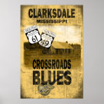 Clarksdale Mississippi Blues Poster