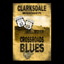 Clarksdale Mississippi Blues Poster posters