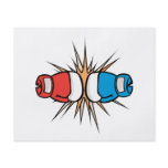 clashing boxing gloves full color flyer