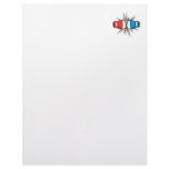 clashing boxing gloves letterhead design
