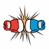 clashing boxing gloves cut outs