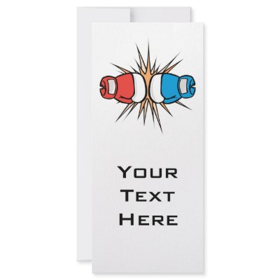 clashing boxing gloves rack cards by sports_shop