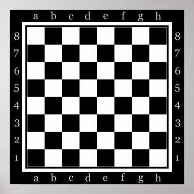 clasic chess table print by ab_photodesigner