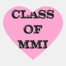 Class of 2001 stickers