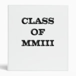 Class of 2003 binders