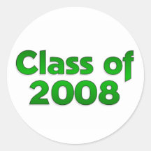 Class of 2008 - Green Sticker