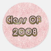 Class Of 2008 Round Sticker