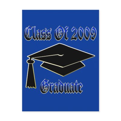 Class Of 2009 Graduate Postcards by Giftsforeverything