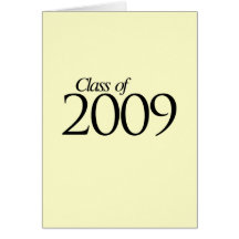 Class of 2009 greeting card