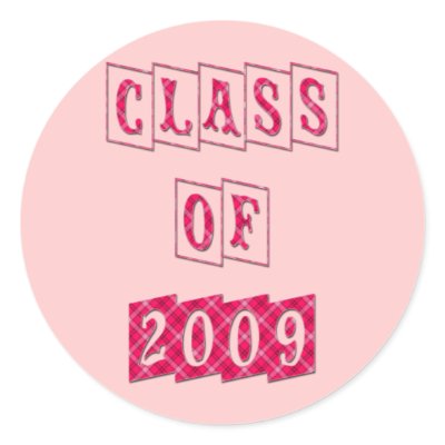 CLASS OF 2009 PINK PLAID DESIGN by dgpaulart