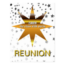 Class of 2009 Reunion Stars Postcard