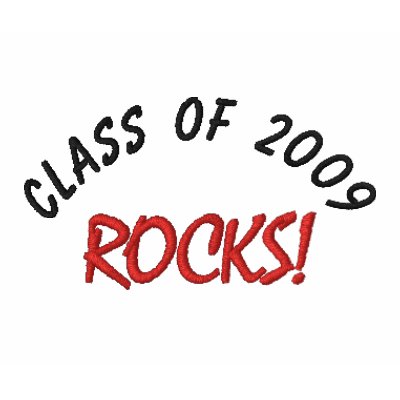Class of 2009, ROCKS!-Embroidered Sleeve T-Shirt by pammys