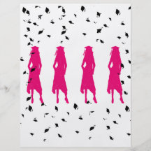 Class of 2010 Pink Silhouettes Flyer
