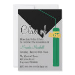 Class Of 2010 Tassel Graduation Invitation (Green)