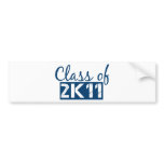 class of 2011 (2K11) bumper stickers