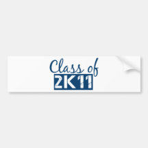 class of 2011 (2K11) Bumper Stickers