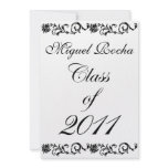 Class of 2011 Black and White Invitation