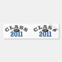 Class Of 2011 Blue Bumper Stickers