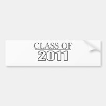 Class of 2011 bumper sticker