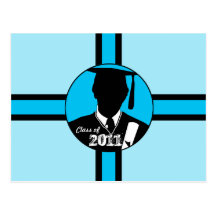 Class of 2011 Graduation Blank Postcard 16 Gown