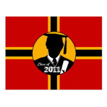 Class of 2011 Graduation Blank Postcard 19 Gown