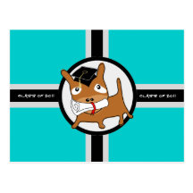 Class of 2011 Graduation Blank Postcard 1 Puppy