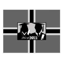 Class of 2011 Graduation Blank Postcard 22 Gown